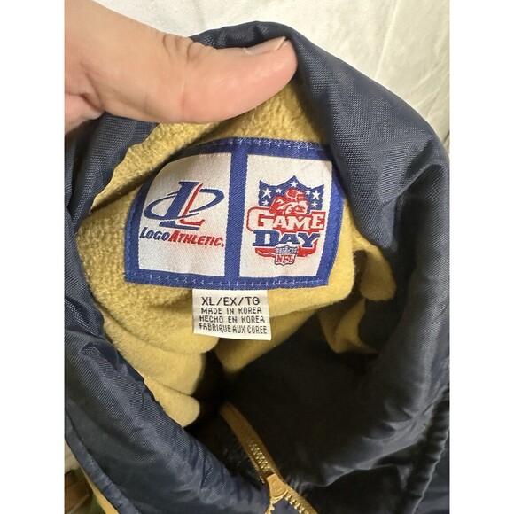 Vintage Y2K St. Louis Rams Logo Athletic Windbreaker Jacket - Picture 4 of 4